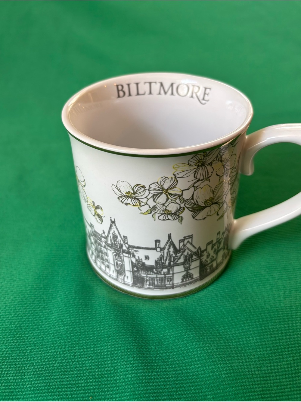 Biltmore By Rosanna Coffee Mug Gold Trim Flowers